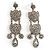 Divine Extravagance Chandelier Earrings (Silver&Clear)