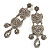 Divine Extravagance Chandelier Earrings (Silver&Clear) - view 7