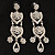 Divine Extravagance Chandelier Earrings (Silver&Clear) - view 2