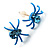 Tiny Sky Blue Crystal Spider Stud Earrings - view 2