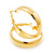 Gold Plated Hoop Earrings - 4cm Diameter