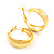 Gold Plated Hoop Earrings - 30mm Diameter