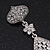 Swarovski Crystal Teardrop Earrings In Silver Plating - 7cm Length - view 6
