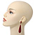 Luxury Red Crystal Teardrop Earrings In Gold Plating - 7.5cm Length - view 8