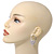 Romantic Crystal 'Heart' Drop Earrings In Silver Plating - 3.5cm Length - view 7