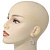 Bridal Crystal Teardrop Earrings In Rhodium Plating - 4cm Length - view 3