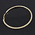 Large Slim Austrian Crystal Hoop Earrings In Gold Plating - 7cm D - view 7