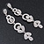 Long Luxury Clear Crystal Drop Earrings In Rhodium Plating - Length 9cm - view 3
