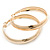 Large Polished Gold Plated Hoop Earrings - 45mm Diameter - view 9