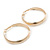 Large Polished Gold Plated Hoop Earrings - 45mm Diameter - view 10