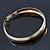 Large Polished Gold Plated Hoop Earrings - 45mm Diameter - view 8