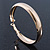 Large Polished Gold Plated Hoop Earrings - 45mm Diameter - view 5