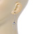Vintage Inspired Diamante Filigree 'Leaf' Drop Earrings In Matt Silver Tone - 65mm L - view 4