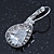 Classic Cz Teardrop Earrings With Leverback Closure In Rhodium Plating - 30mm Length - view 6