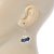 Peacock Freshwater Pearl, Clear Crystal Cluster Drop Earrings In Silver Tone - 40mm L - view 4