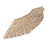 Statement Bridal Clear Crystal Chandelier Tassel Drop Earrings In Gold Tone - 80mm Long - view 5