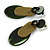 Geometric Acrylic Drop Earring in Green/ Olive - 70mm Drop (Come with Assymetric Pattern) - view 2