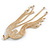 Breathtaking Crystal Fringe Dangle Earrings in Gold Tone - 11cm Long - view 5