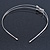Bridal/ Wedding/ Prom Rhodium Plated Clear Crystal Bow Tiara Headband - view 5