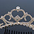 Bridal/ Wedding/ Prom/ Party Gold Plated Swarovski Crystal Hair Comb/ Tiara - 12cm - view 4