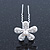 Bridal/ Wedding/ Prom/ Party Set Of 6 Rhodium Plated Crystal Daisy Flower Hair Pins - view 9