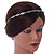 Bridal/ Wedding/ Prom Rhodium Plated Light Blue/ Clear Crystal Tiara Headband - view 2