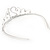 Bridal/ Wedding/ Prom Rhodium Plated Clear Crystal '21' Princess Classic Tiara - view 4