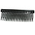 Black Acrylic With Blue/ AB Crystal Accent Hair Comb - 11cm - view 5