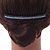 Black Acrylic With Blue/ AB Crystal Accent Hair Comb - 11cm - view 3