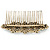 Vintage Inspired Clear Austrian Crystal Flowers and Twirls Side Hair Comb In Antique Gold Tone - 85mm - view 5