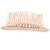 Bridal/ Wedding/ Prom/ Party Rose Gold Tone Clear Crystal, White Faux Pearl Hair Comb - 80mm - view 7