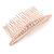 Bridal/ Wedding/ Prom/ Party Rose Gold Tone Clear Crystal, White Faux Pearl Hair Comb - 80mm - view 6