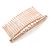 Bridal/ Wedding/ Prom/ Party Rose Gold Tone Clear Austrian Crystal Pealr Side Hair Comb - 80mm - view 7