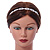 Fancy Pattern Clear Crystal Elastic Hair Band/ Elastic Band/ Headband - 47cm L (not stretched) - view 2