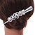 Bridal/ Prom/ Wedding Rhodium Plated Clear Clear Crystal Multi Heart Hair Beak Clip/ Concord Clip - 13cm L - view 3
