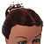 Fairy Princess Bridal/ Wedding/ Prom/ Party Gold Tone Clear Crystal Mini Hair Comb Tiara - 70mm - view 3