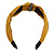 Mustard Yellow with Grey Diamante Strip Fabric Flex HeadBand/ Head Band - view 4