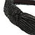 Black with Silver Thread Fabric Flex HeadBand/ Head Band - view 7