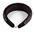 Retro Thicken Padded Velvet Diamante Wide Chunky Hair Band/ HeadBand/ Alice Band in Black - view 6