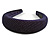 Retro Thicken Padded Velvet Glitter Wide Chunky Hair Band/ HeadBand/ Alice Band in Midnight Blue - view 7