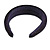 Retro Thicken Padded Velvet Glitter Wide Chunky Hair Band/ HeadBand/ Alice Band in Midnight Blue - view 5