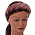 Retro Thicken Padded Velvet Glitter Stripes Wide Chunky Hair Band/ HeadBand/ Alice Band in Pink Blush - view 3