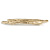 Contemporary Hammered Bar Barrette Hair Clip Grip in Gold Tone - 90mm W - view 4