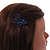 Dark Blue Butterfly Hair Slide/ Grip - 50mm Across - view 3