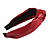 Wide Chunky Crimson Red PU Leather, Faux Leather Knot Hair Band/ HeadBand/ Alice Band - view 6