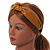 Wide Chunky Mustard PU Leather, Faux Leather Knot Hair Band/ HeadBand/ Alice Band - view 2