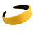 Banana Yellow Wide Chunky PU Leather, Faux Leather Hair Band/ HeadBand/ Alice Band - view 6