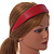 Red Wide Chunky PU Leather, Faux Leather Hair Band/ HeadBand/ Alice Band - view 3