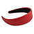 Red Wide Chunky PU Leather, Faux Leather Hair Band/ HeadBand/ Alice Band - view 9