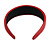 Red Wide Chunky PU Leather, Faux Leather Hair Band/ HeadBand/ Alice Band - view 5